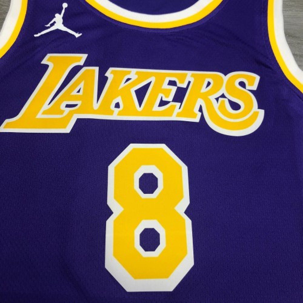 Men's Los Angeles Lakers Kobe Bryant #8 Jordan Purple 20/21 Swingman Jersey - Statement Edition-Pro Kit Vault | Brand New 26/27 Sports Jerseys